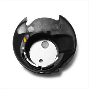 Special bobbin case for embroidery or decorative threads
