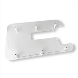 Transparent extra-wide extension table, 62 x 42 cm