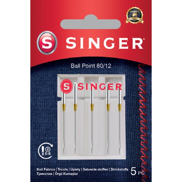 SINGER Ball Point Needles, 5 pcs | SiuvimoManija.lt | Sewing machines in Lithuania