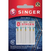 SINGER Denim Needles, 5 pcs