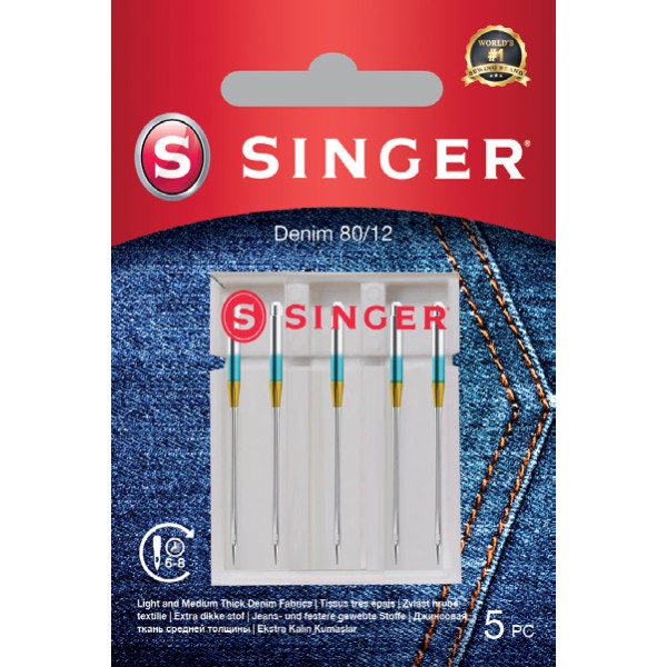 SINGER Denim Needles, 5 pcs | SiuvimoManija.lt | Sewing machines in Lithuania