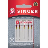 SINGER Heavy Duty Titanium Universal Needles, 5 pcs