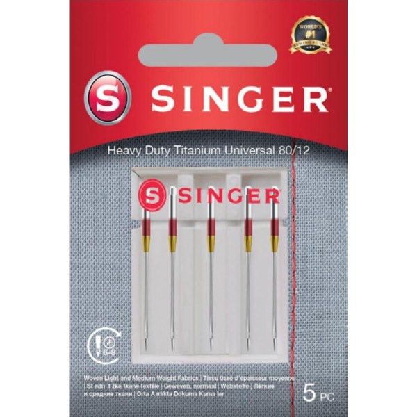 SINGER Heavy Duty Titanium Universal adatos, 5 vnt. | SiuvimoManija.lt | Siuvimo mašinos Lietuvoje