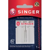 SINGER Twin Stretch Needles, 1 pc