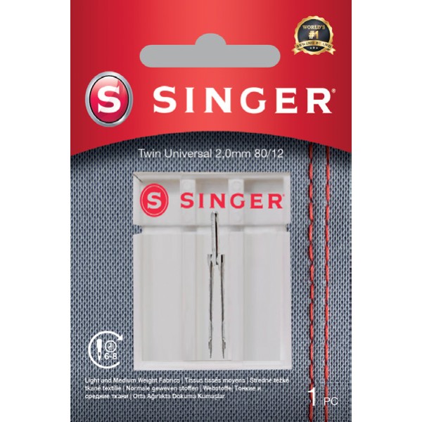SINGER Twin Universal Needles, 1 pc | SiuvimoManija.lt | Sewing machines in Lithuania