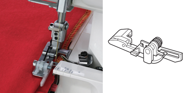 Elna overlocker blind stitch foot