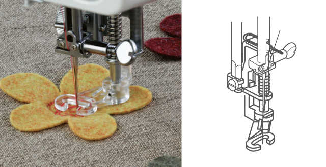 Elna appliqué and quilting foot