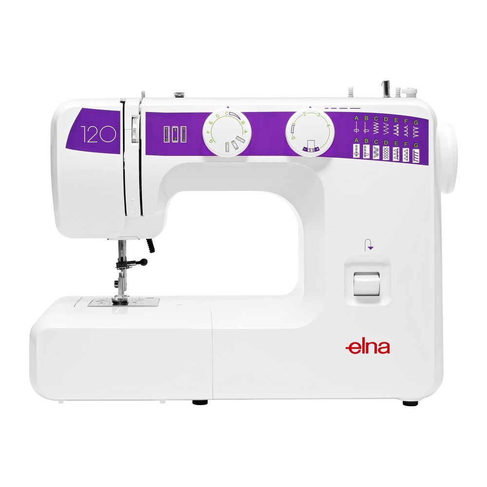 ELNA eXplore 120 sewing machine, front view