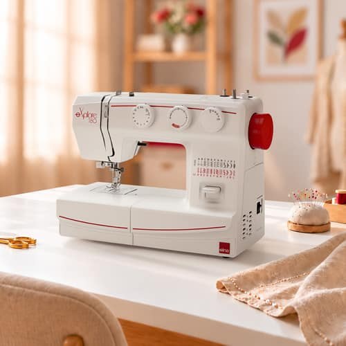 ELNA eXplore 180 sewing machine on a table