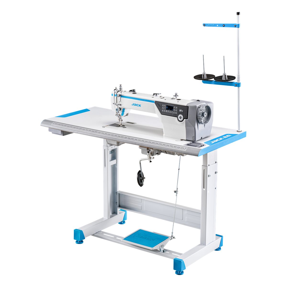 JACK H7-LC sewing machine with the original JACK table