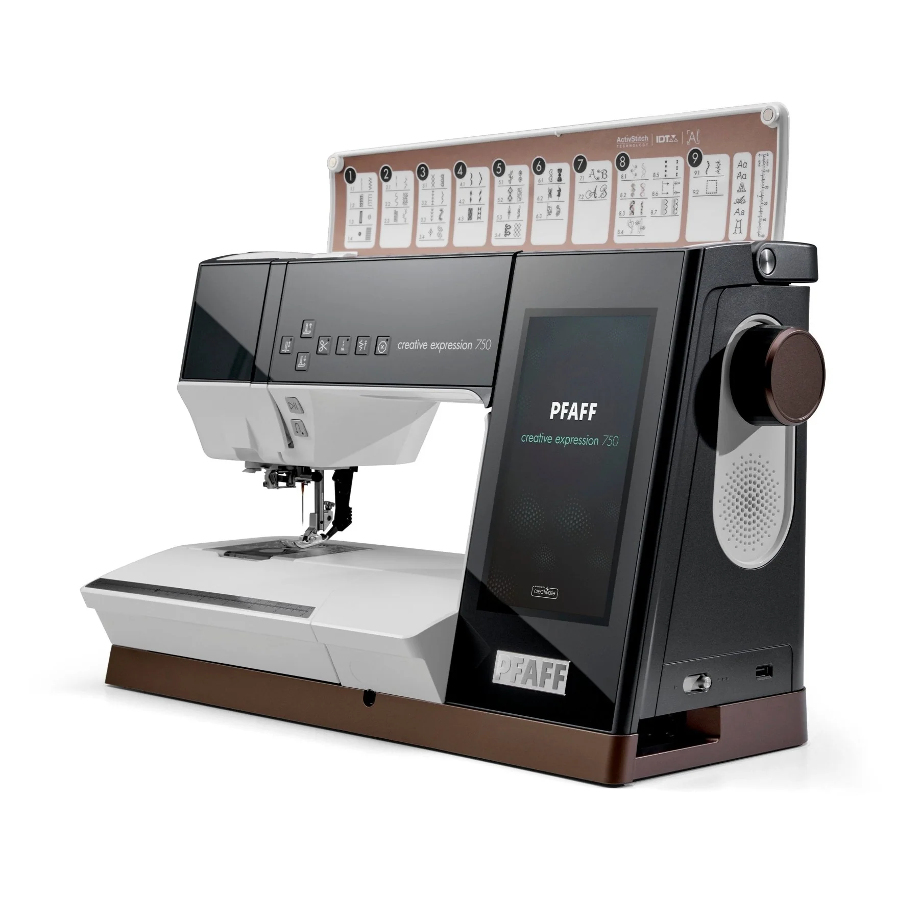PFAFF creative expression 750 dizainas
