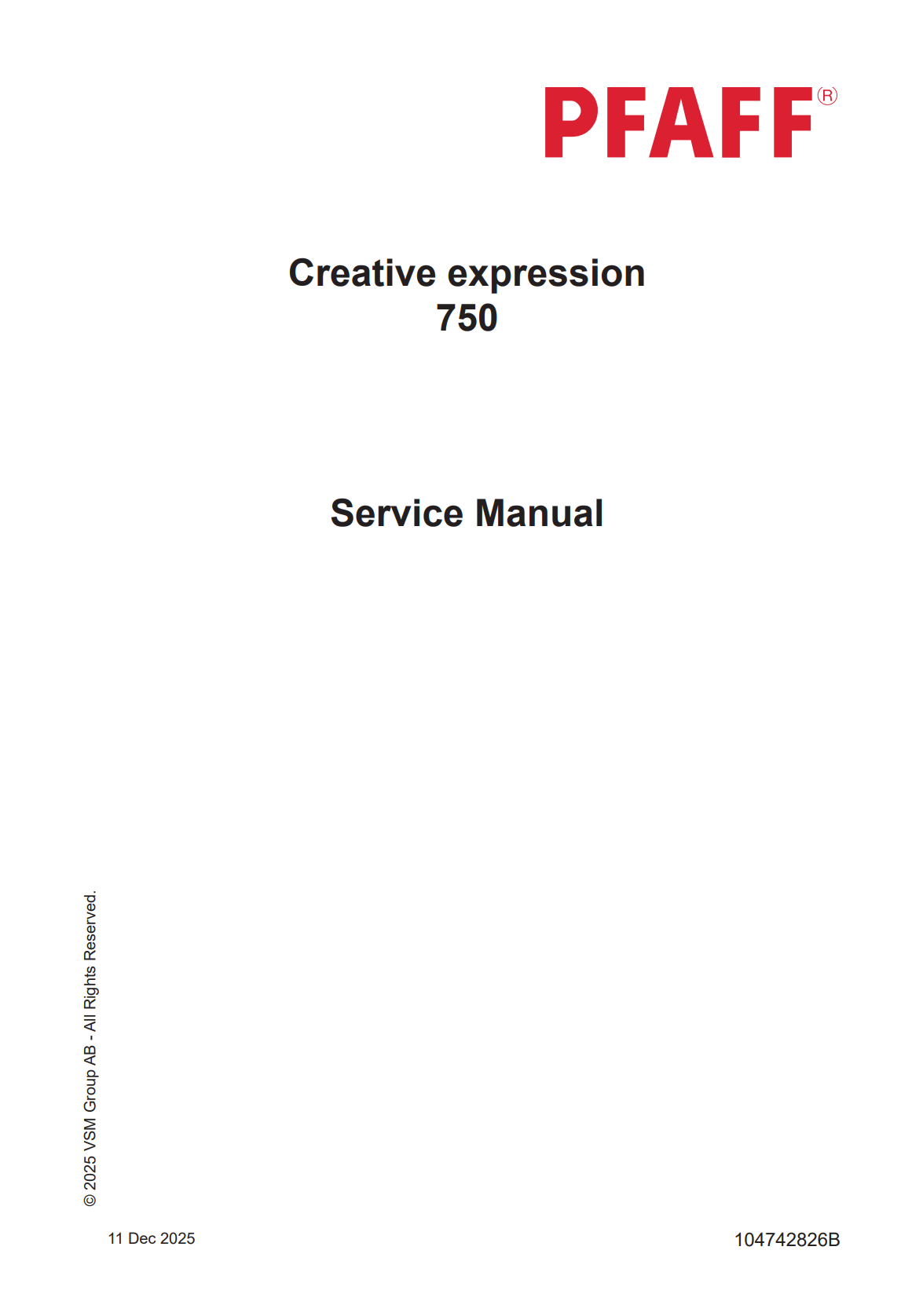 PFAFF® creative expression™ 750 Sewing and Embroidery Machine Bundle