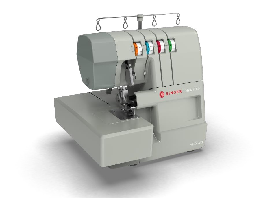 SINGER Heavy Duty serijos overlokų dizaino sprendimai