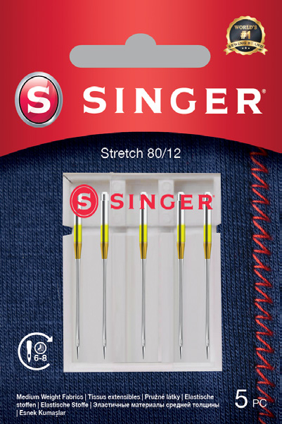 SINGER Stretch Needles, 5 pcs
