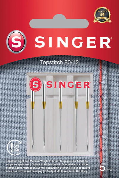 SINGER Topstitch Needles, 5 pcs